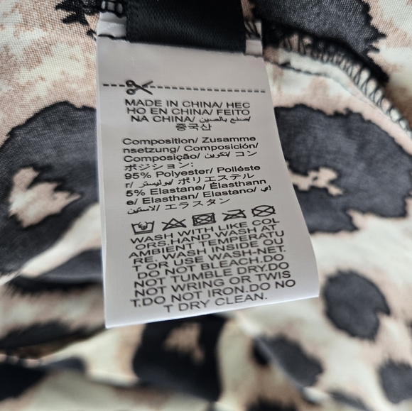 Cheetah Print Shirt Dress NWT - Picture 5 of 7